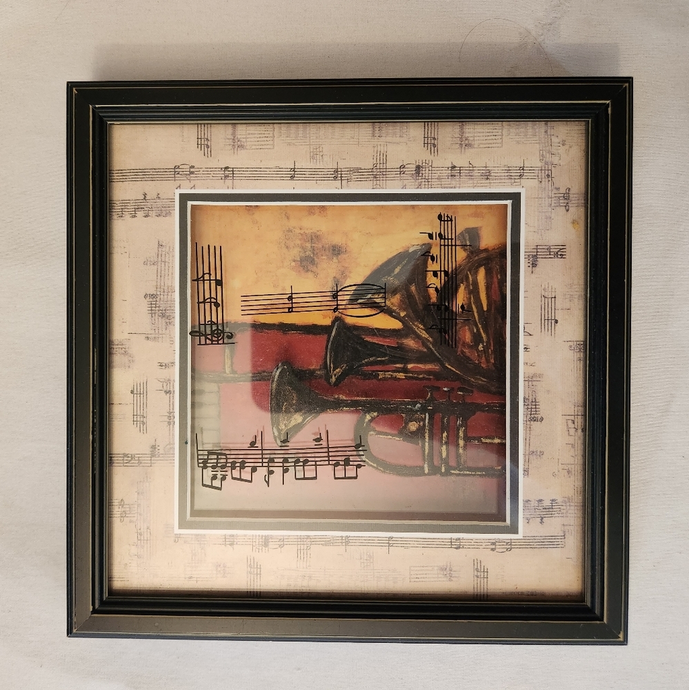 Instruments framed picture